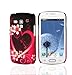 Produktbild Cadorabo - Hard Cover für > Samsung Galaxy S3 MINI < - Case Cover Schutzhülle Bumper im Design: LOVE FLOWER