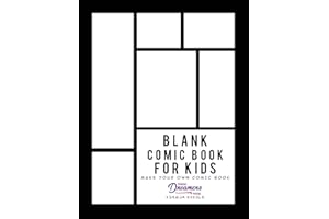 Blank Comic Book for Kids: Draw Your Own Comic Book, Make Your Own Comic Book, Sketch Book for Kids: 2 (Blank Story Books)