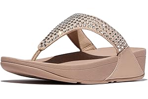 Fitflop Lulu Maxi-Crystal Toe-Post Sandals, Sandalia Mujer