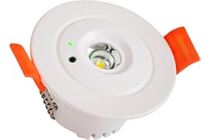 B·LED BARCELONA LED BARCELONA LED - Luz de Emergencia Downlight 3W LED Empotrable Ø60mm - Autonomía 3 Horas, Blanco Frío 6000K, IP20 de Interior para casas, oficinas, hoteles, comercios