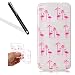 Produktbild Huawei P8 Lite 2017 HandyHülle,Huawei P8 Lite 2017 Silikon Hülle,Leeook Hülle TPU Case Schutzhülle Silikon Crystal Kirstall Clear Case Durchsichtig Schön Rosa Vogel Blatt Malerei Muster Transparent Silikon Schutzhülle Hülle Cover Abdeckung Etui TPU Bumper Schale für Huawei P8 Lite 2017 + 1 x Schwarz Eingabestift-Rosa Vogel Blatt