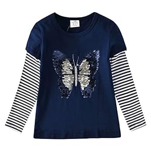 VIKITA Manga Larga Algodón Camisetas