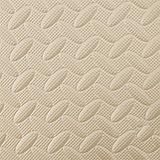 L&LQInterlock gruesa almohadilla 4 piezas de espuma EVA gruesos pliegues gota cruz patrón grande , beige , 60*60*2.5cm