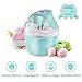 Produktbild iSiLER Eismaschine mit 1,4 L Fassungsvermögen für 5-6 Personen, Ice Cream Maker, Automatischer Frozen-Yogurt-/Eiscreme-/Speiseeisbereiter mit LCD-Display & Digitaltimer und Rezeptvorschlägen