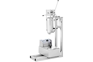 Royal Catering Churrera Máquina de Churros RC-CMM282 (Capacidad: 5 L, Diámetro del cilindro: 140 mm, Altura del cilindro: 320 mm)