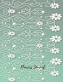 Image de Flowers Journal: Large 8.5 by 11 Lined, Ruled Paper Notebook To Write In For Men, Women, Girls, Boys, Kids & Adults. Blank Writing Book Pad With 150