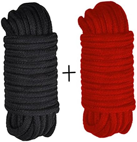 Namee 10m Soft Cotton Rope 8mm Thickness Nylon Rope Strong Jute Rope Sash for Camping ,Garden, Boating,Sports