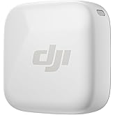 DJI Microphone Mini Transmitter (Pearl White), Ultra Light, Detailed Audio, DJI OsmoAudio, Noise Reduction, for Camera/iPhone/Android