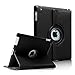 Price comparison product image Fintie Apple iPad 2/3/4 Case - 360 Degree Rotating Stand Smart Case Cover for iPad with Retina Display (iPad 4th Generation), the new iPad 3 & iPad 2 (Automatic Wake/Sleep Feature) - Black
