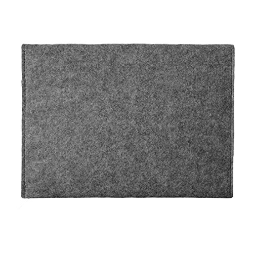 Laptop Tasche Sleeve Hülle für Medion Akoya E2228T Notebook Netbook Ultrabook Case aus strapazierfähigem Filz in Grau mit praktischen Innentaschen von NAUCI - 6