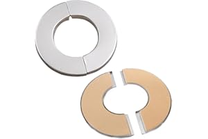 HEUSKAY 2 manguitos de tubo de 61 mm, válvula de acero cromado con tapa de agujero alto para el desagüe del fregadero