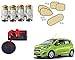 Auto Pearl Premium Quality Car Accessories Combo of Car Tyre Air Alert Valve Cap Set of 4 Pcs. & Premium Make Red Black Car Pet Seat Cover. & Premium Quality Car Auto Window Side Chipkoo Sunshade Curtains Beige Set of 5 Pcs. For Chevrolet Beat Type-2 RS.1338.00
