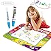 Produktbild Doodle Matte, 80*60cm Magic Wasser Doodle matte,Wasser malen Aqua Doodle Matte Malmatte Für baby Kinder, Doodle Matte zum Bemalen mit 2pcs Wasser Doodle Stift