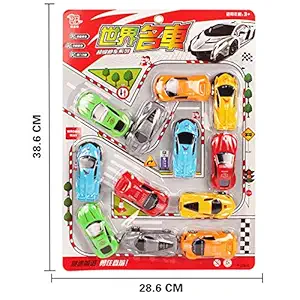 Thboxes Children Simulate Educational Engineering Trucks/Fire Engines/Airplanes/Fruit Model Inertia Truck Kids Car Set 1 Set of Simulation World Famous Cars (12pcs)