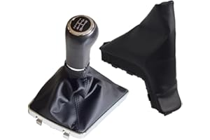 Kakulkomen Para -AUXH-All -OP-E-L -AST-RA- III- H 1.6 2004 2005 2006 2007-2010 Pomo de palanca de cambios + cubierta a prueba de polvo y freno de mano (cable negro, R por debajo de 5 velocidades)