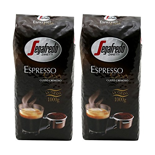 2x SEGAFREDO ESPRESSO CASA (ganze Bohnen / 1000g)