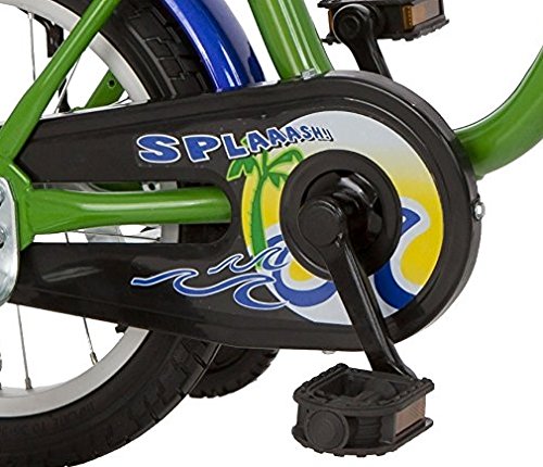 Kinderfahrrad 14″ Zoll (=35,6cm) SPLAASH grün blau Stützräder + Seitenständer - 3