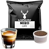 Caffè NERO, gusto forte e cremoso (100 Capsule) compatibili con Lavazza Espresso Point (La Capsuleria)