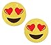 Produktbild Pastease® Damen Herz Augen Smiley Gesicht Emoji auf gelb Glitter Nippel Pasties