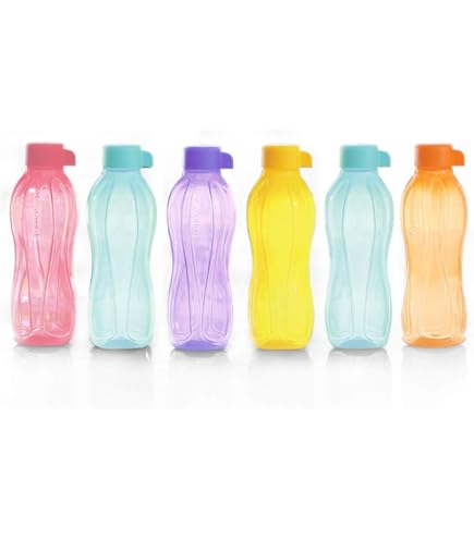 Tupperware EcoEasy Trinkflasche 2er Set – 500 Ml Blau & Pink, Mit Schraubverschluss, Auslaufsicher, Umweltfreundlich