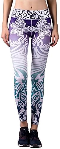 BARBOK Women's High Waist Yoga pilates leggings Slimming Workout 9/10 pants Tummy Control Yoga Trousers SOFT Capris Wide WAISTBAND Gradual Fitness Leggings