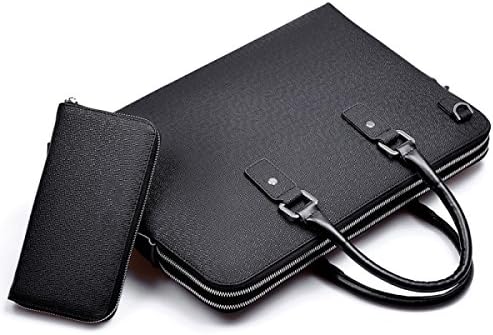 GEXING Men Retro Leather Kits Computer Case Casual Messenger Shoulder Bag Handbag Briefcase,C-41*7*29cm