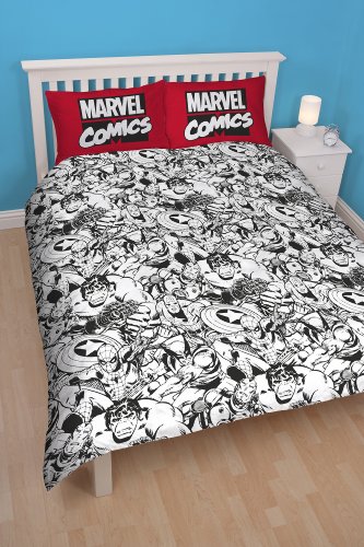 Marvel-Comics-Defenders-Bettbezug-Doppelbett-reversibel-NEU-OVP