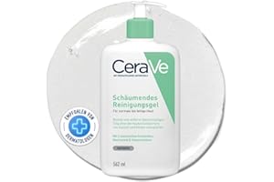‎CERAVE CeraVe - Schaumgel – reinigt & entfernt überschüssiges Talg, ohne die Hautbarriere zu beeinträchtigen – Hyaluronsäure, Ceramide & Niacinamid – normale bis fettige Haut – 562 ml