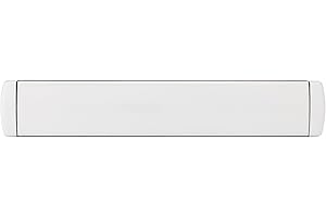 IRONWORX® Enigma 12" Premium Slimline Metal Sleeved Letterbox White ❘ Fully Weather Sealed Letterbox, 180° Opening, Ultra Durable Modern Design, Compatible with UPVC, Composite & Wooden Doors