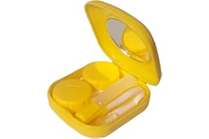Steellwingsf Cute Pocket Mini Lens Case Travel Kit Easy Carry Mirror Container Holder