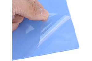 Yunxwd Thermal Conductive Silicone Pads - 100mm x 100mm x 3mm for CPU Chips Heatsink Thermal Conductive Silicone Pads for CPU Chips Heatsink LED Heatsink Blue