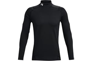 Under Armour Men UA CG Armour Fitted Mock, Warm Base Layer Top for Men, Compression Shirt for Running, Skiing, Winter Cold Weather Fitness Top