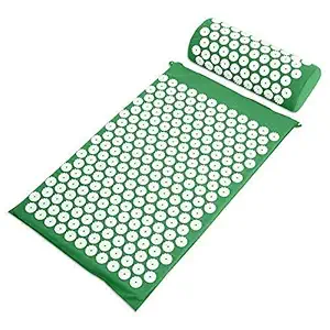 VENIVA Non Slip Accupressure Blood Circulation Acupressure Mat Acupuncture Massager Mat Pillow Joint Pain Muscle Relief Relaxation With Pillow, 1Pc(Blue Color)