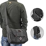 GSTEK Messenger Tasche Kuriertasche Umhängetasche Retro Stoff Leinen Lässige Umhängetasche Schultertasche Messenger Bag für Sport, Arbeit, Schule, Reisen - 7