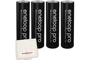 SSX Kraftmax Panasonic Eneloop PRO XX AA/baterie Mignon (3. generacja, 2550 mAh o wysokiej wydajności) (4 sztuki)