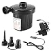 Produktbild GEYUEYA Home Elektrische Luftpumpe Elektropumpe mit 3 Luftdüse Aufsätze für Kissen,Boot, Schwimmring, aufblasbare Matratze, AC 220-240V Camping-Automatisches