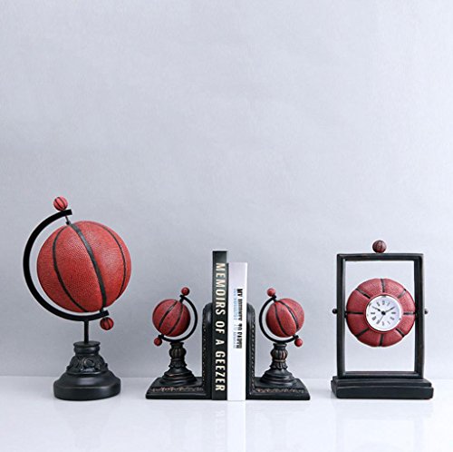 Fútbol Libro de bloque de baloncesto Decoración Reloj de mesa ...