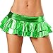 Produktbild Malloom® Frauen Sexy Dessous Metallic Pyjamas Clubwear Leder Performance Minirock Lackleder Doppel Rock Minirock sexy Dessous (one size, grün)