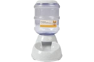 MOKERNALI Distributore per Gatti,Distributore Automatico Cibo Gatti Cani, Distributore Cibo Gatti, 3,8L,Distributore di Alimenti per Gatti,Antiscivolo,con Ciotola Rimovibile e Antiscivolo per Cani (Grigio)