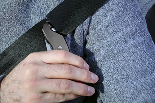 KWB Emergency Taschenmesser 014710 (90mm Klinge, mit Gurtschneider und Glasbrecher), 1 Stück, - 7