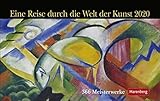 Eine Reise durch die Welt der Kunst Premiumkalender. Tischkalender 2020. Tageskalendarium Spiralbindung. Format 23 x 17 cm by 