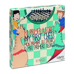 Cayro – Mi Primer Ajedrez – Modelo Infantil – + 6 – Juegos de Mesa para Niños y Adultos – Tablero Plegable – Ideal para Aprender a Jugar – 2 Jugadores
