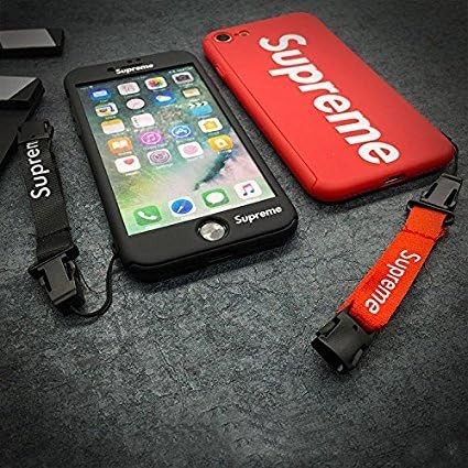 Supreme Iphone 7 All Kinds of Protection with Band Case Cover Case and Covers Jordan red