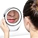 Kealive Vanity Mirror 1X/5X Magnification Illuminated Makeup Mirror Double Sided LED Cosmetic Mirror Rotating 360° Ideal for Beauty Bedroom Shaving Traveling