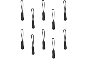 AEUEZXX Reißverschluss Anhänger, 10 Stück Rutschfest Zipper Tag, Reißverschluss Anhänger zum Einfädeln, ReißVerschlussverläNgerung, Reissverschlussgriff, für Rucksack, Sportbekleidung