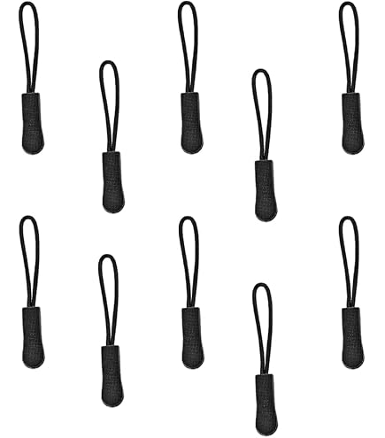8 Pezzi Cursori Per Cerniera In Metallo - Ricambi Universali Per Borse, Giacche, Jeans, Valigie (Nero) - 3