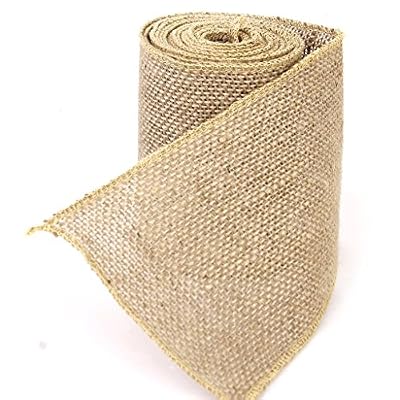 Daorier Daoreir 1 Pcs Vintage Jute Ribbon Ruban en Toile de Jarret Pour Décoration de Mariage Bricolage Artisanal 3m*10cm