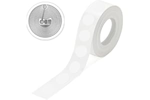 ‎BABIQT 50 Stück NFC Tags Ntag215 Sticker Aufkleber, Leer Weiß NFC Label in 25 mm (1 Zoll) Rund, 504 Byte Speicher RFID Tag, Kompatibel mit Amiibo Switch | Allen NFC-fähigen Handys