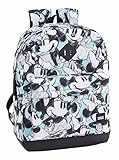 mochilas escolares con ruedas minnie Confeccionada con un material de poliéster muy resistente y cremalleras suaves. Fácil de lavar