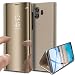 Produktbild Homikon Luxury PU Leder Spiegel Hülle Lederhülle Bookstyle Beirftasche Folio Schutzhülle Slim Fit Klappbar Handyhülle Cool Männer Mädchen Standfunktion Etui für Huawei Mate 10 Pro - Gold
